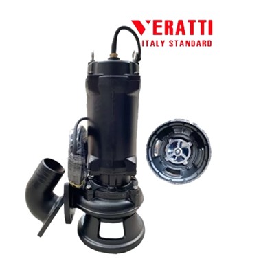 Máy bơm chìm cắt tạp chất Veratti 100WC70-15-5.5 (5.5KW)